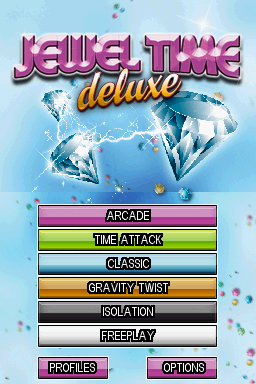 Jewel Time Deluxe — Title screen