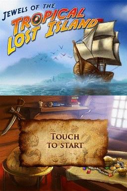 Jewels of the Tropical Lost Island — Title screen