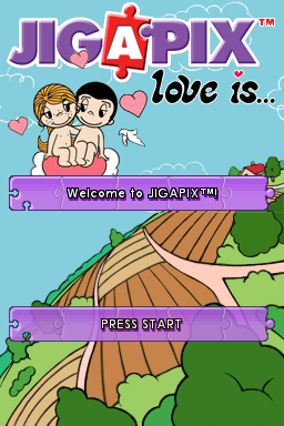 Jigapix - Love Is — Title screen
