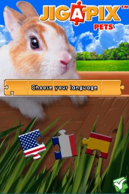 Jigapix Pets — Title screen