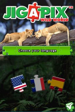 Jigapix Wild World — Title screen