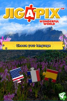 Jigapix : Wonderful World — Title screen