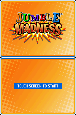 Jumble Madness — Title screen
