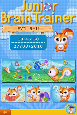 Junior Brain Trainer — Title screen