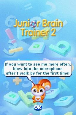 Junior Brain Trainer 2 — Title screen