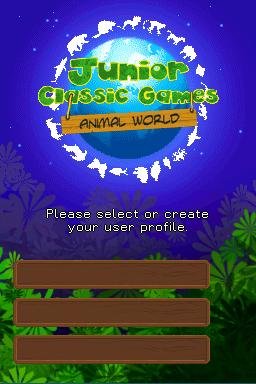 Junior Classic Games — Title screen