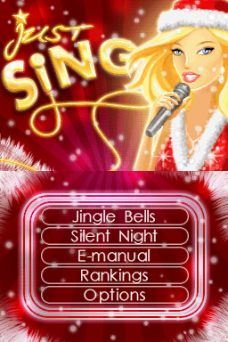 Just SING! Christmas Songs — Title screen