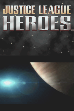Justice League Heroes — Title screen