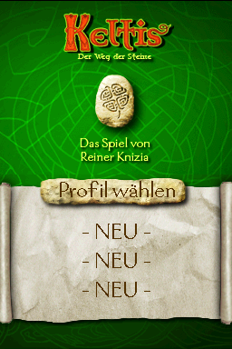 Keltis - Das Spiel von Reiner Knizia — Title screen