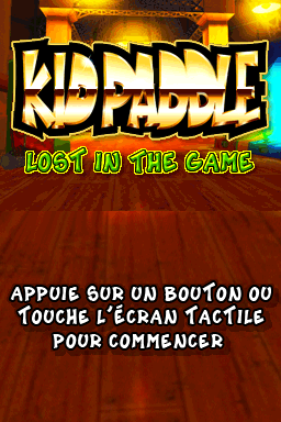 Kid Paddle : Lost in the Game — Title screen