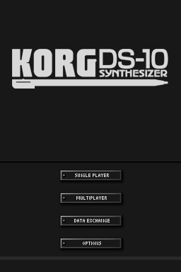 Korg DS-10 Synthesizer — Title screen