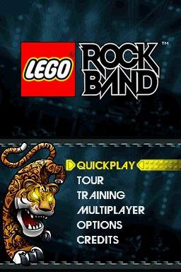 LEGO Rock Band — Title screen