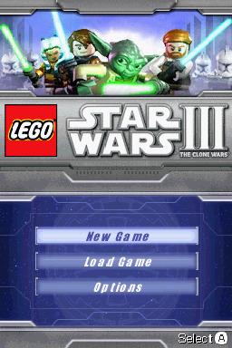 LEGO Star Wars III : The Clone Wars — Title screen