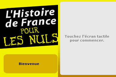 L'Histoire de France pour les Nuls — Title screen