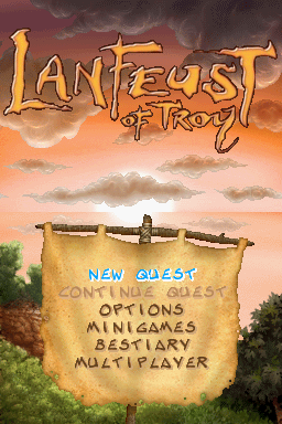 Lanfeust Of Troy — Title screen