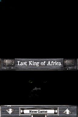 Last King of Africa — Title screen