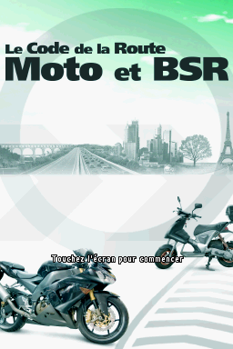 Le Code de la Route : Moto et BSR — Title screen