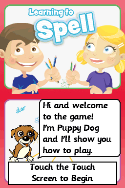Learning To Spell — Title screen