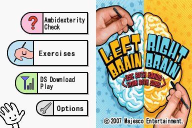 Left Brain, Right Brain - Use Both Hands, Train Bo — Title screen