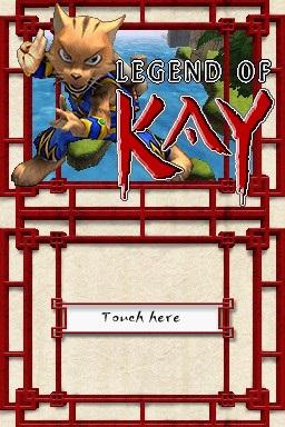 Legend of Kay — Title screen