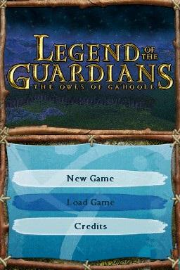 Legend of the Guardians - The Owls of Ga'Hoole — Title screen