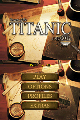 Les Secrets du Titanic 1912 - 2012 — Title screen