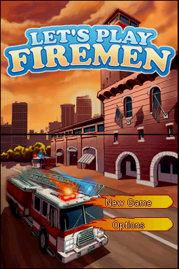 Let's Play Firemen — Title screen