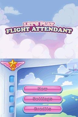 Let's Play Flight Attendant — Title screen