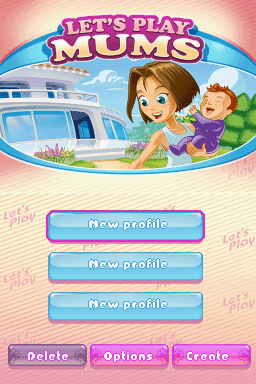 Let's Play Mums — Title screen