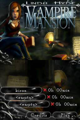 Linda Hyde : Vampire Mansion — Title screen