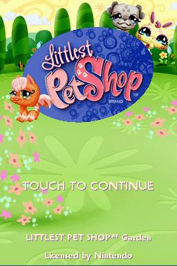 Littlest Pet Shop: Garden — Title screen