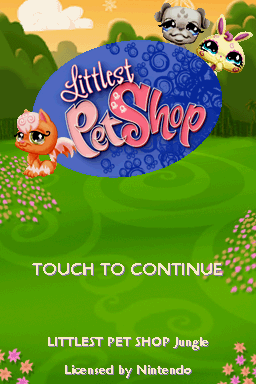 Littlest Pet Shop Jungle — Title screen