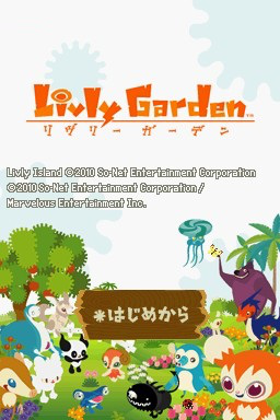 Livly Garden — Title screen