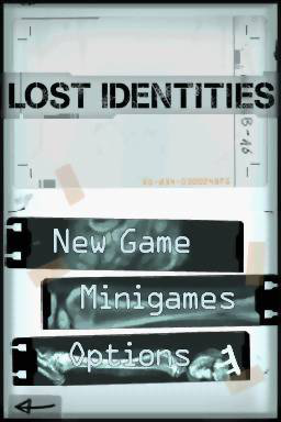 Lost Identities — Title screen