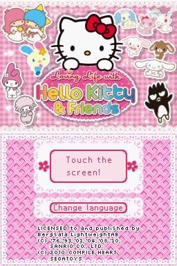 Loving Life with Hello Kitty & Friends — Title screen