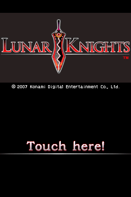 Lunar Knights - Video — Title screen