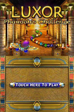 Luxor Pharaoh's Challenge — Title screen