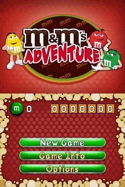 M&M's - Adventure — Title screen