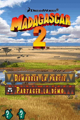Madagascar - Escape 2 Africa — Title screen