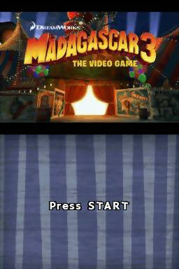 Madagascar 3 : Europe's Most Wanted — Title screen