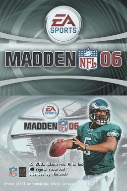 Madden NFL 06 — Title screen