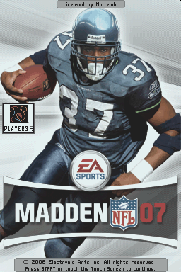 Madden NFL 07 — Title screen