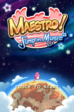 Maestro! Jump In Music — Title screen