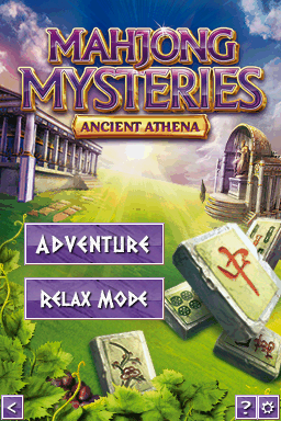 Mahjong Mysteries : Ancient Athena — Title screen