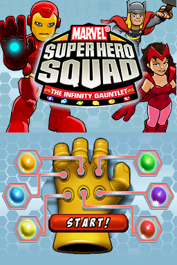 Marvel Super Hero Squad - The Infinity Gauntlet — Title screen