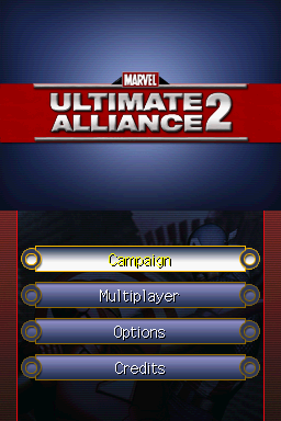 Marvel Ultimate Alliance 2 — Title screen