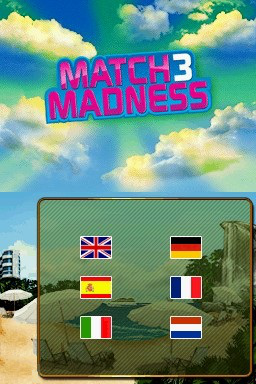 Match 3 Madness — Title screen