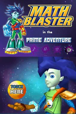 Math Blaster In The Prime Adventure — Title screen