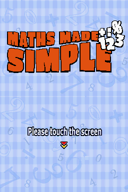 Maths Made Simple — Title screen