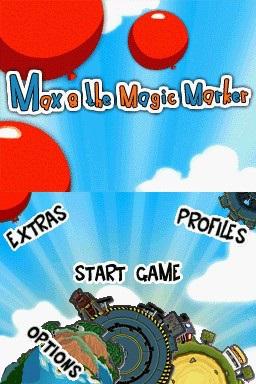 Max & the Magic Marker — Title screen